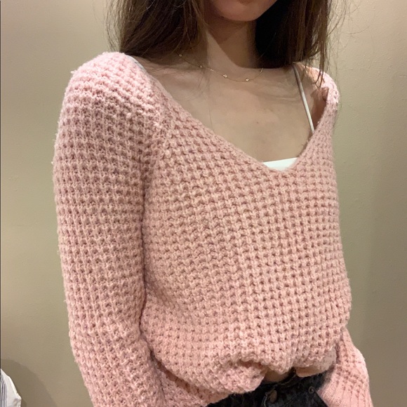 Hollister Neutral Pink Knit Sweater - Picture 3 of 3